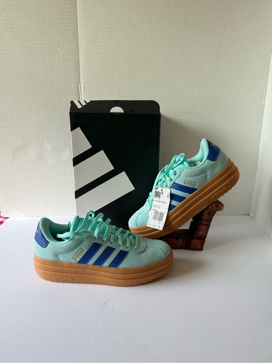 adidas Shoes - Adidas VL Court Bold Women’s Size 8.5 Platform Sneakers Aqua RoyalBlue JS3813NEW